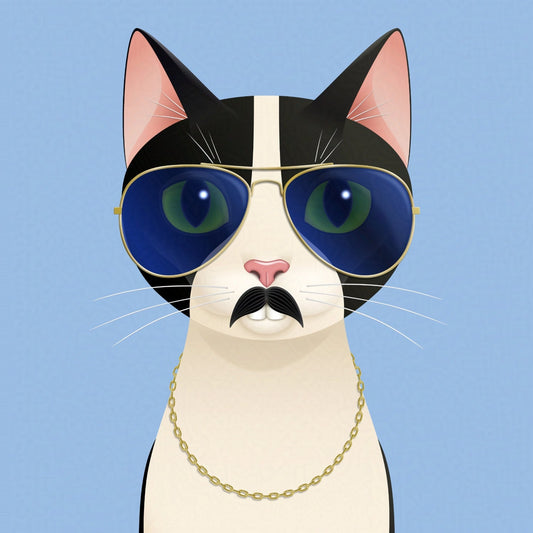 The Story Behind Freddie Cat: Aviators, Gold Chains & Goofy Teeth